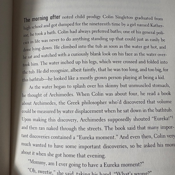 "An Abundance of Katherines" by John Green - Picture 4 of 6